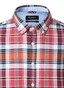 Maerz Check Button Down Comfort Stretch Shirt Dried Beetroot