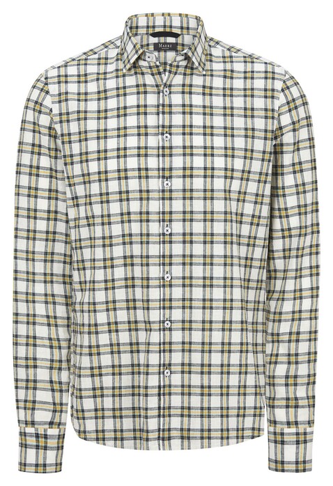 Maerz Classic Check Kent Shirt Turmeric
