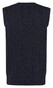 Maerz Cotton Cable Knit V-Neck Pullunder Slip-Over Navy