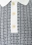 Maerz Cotton Jacquard Fantasy Pattern Poloshirt Navy