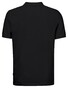 Maerz Cotton Linen Mix Poloshirt Black