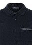 Maerz Cotton Linen Mix Summer Poloshirt Navy