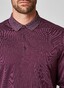 Maerz Cotton Long Sleeve Polo Pullover Grape Twist