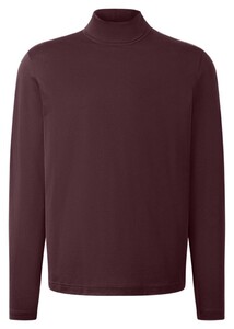 Maerz Cotton Long Sleeve Rollneck T-Shirt Fudge