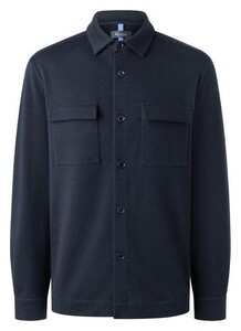 Maerz Cotton Stretch Cardigan Jacket Navy
