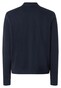 Maerz Cotton Stretch College Collar Cardigan Vest Navy