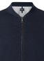 Maerz Cotton Stretch College Collar Cardigan Vest Navy