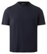 Maerz Crew Neck Short Sleeve Uni Color Cotton T-Shirt Navy