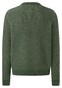 Maerz Crew Neck Wool Rib Knit Pullover Dark Green