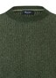 Maerz Crew Neck Wool Rib Knit Pullover Dark Green