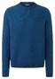 Maerz Crew Neck Wool Rib Knit Pullover Dusk Blue