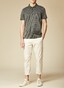 Maerz Dotted Contrast Polo Olive Paste