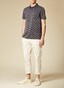 Maerz Dotted Contrast Poloshirt Anthra Mouliné