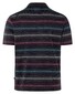 Maerz Dotted Stripe Pattern Poloshirt Navy