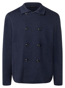 Maerz Double Button Row Cardigan Merino Superwash Navy