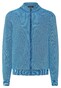 Maerz Duo Color Knit Faux Uni Organic Cotton Cardigan Nautic Blue