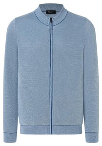 Maerz Duo Color Knit Faux Uni Organic Cotton Vest Cold Blue