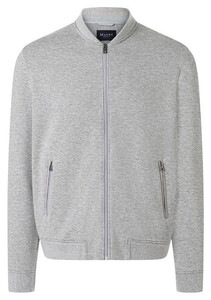Maerz Exclusive Cotton Blend Zip Cardigan Clear Silver