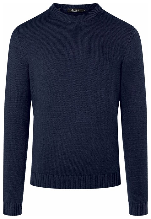 Maerz Extrafine Merino - Geelong Pullover Navy