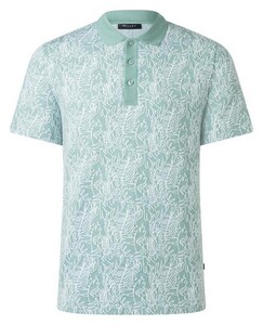 Maerz Fantasy Jacquard Pattern Polo Iced Mint