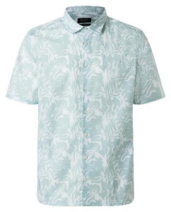 Maerz Fantasy Pattern Cotton Short Sleeve Overhemd Iced Mint