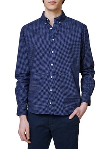 Maerz Fine Fantasy Dot Overhemd Navy