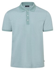 Maerz Fine Stripe Pattern Cotton Polo Iced Mint