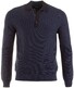 Maerz Fine Structure Polo Collar Pullover Navy