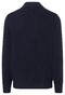 Maerz Fine Structure Wool Zip Collar Pullover Navy