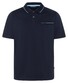 Maerz Fine Uni Mercerized Cotton Polo Navy