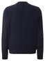 Maerz Herringbone Pattern 2-Way Zip Merino Superwash Cardigan Navy