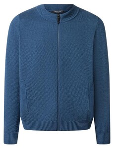 Maerz IQ-Wool Fine Texture Knit Cardigan Deep Sea