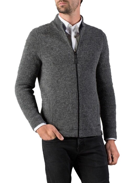 Maerz IQ Wool Vest Cardigan Leaden Grey