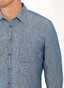 Maerz Katoen Linnen Shirt Overhemd Nimes Blue