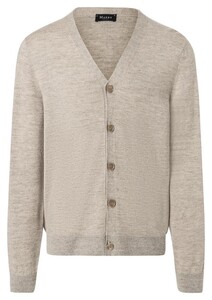 Maerz Knit Cardigan Merino Linnen Blend Vest Fine Flour