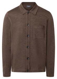 Maerz Knit Merino Superwash Button Closure Cardigan Field Brown