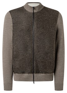 Maerz Knit Zip Merino Superfine Vest Hardhout