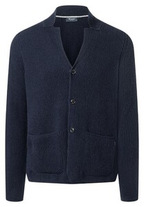 Maerz Knitted Button Cardigan Navy