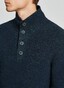 Maerz Knitted Contrast Pullover Dusk Blue