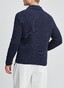 Maerz Knitted Cotton Blazer Cardigan Navy