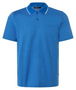 Maerz Knitted Micro Dot Luxury Mercerized Cotton Polo Neptun