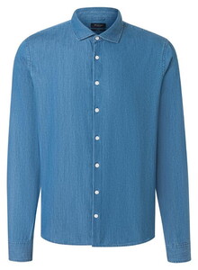 Maerz Light Cotton Denim Overhemd Dawn Blue