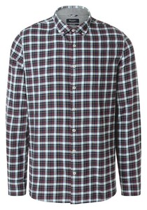 Maerz Light Flanel Check Button Down Overhemd Fudge