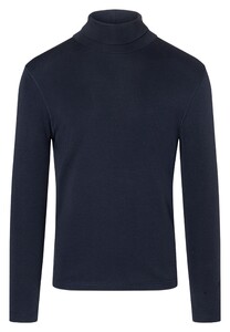 Maerz Long Sleeve Cotton T-Shirt Navy