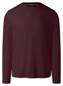 Maerz Long Sleeve Crew Neck Cotton T-Shirt Fudge