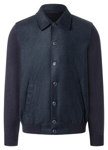 Maerz Luxury Meirno Buttoned Knit Cardigan Navy