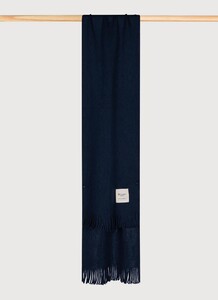 Maerz Luxury Merino Stripe Sjaal Navy