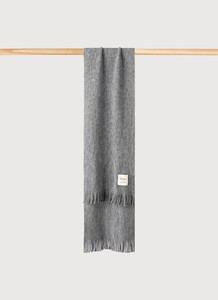 Maerz Luxury Merino Stripe Sjaal Silver Fox
