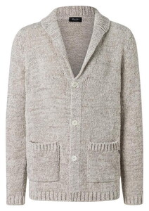 Maerz Mélange Knit Linnen Cotton Blend Vest French Oak