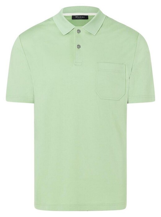 Maerz Mercerized Cotton Uni Polo Mochi Green